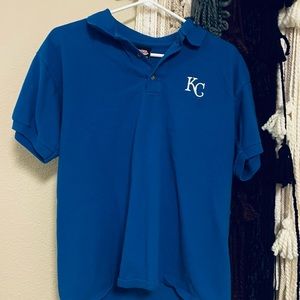 Medium KC Royals Kansas City Blue Polo Shirt